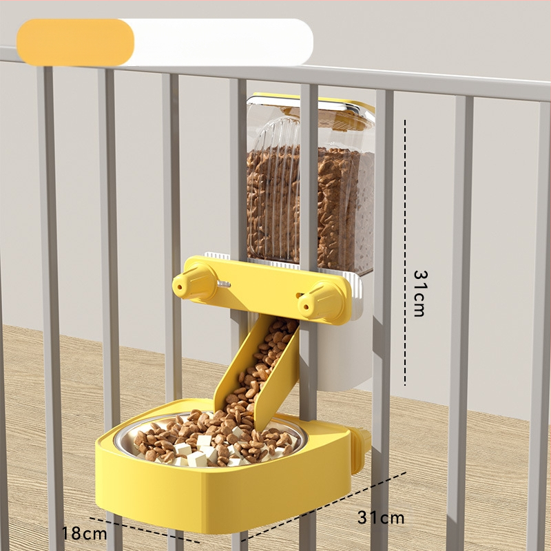 Automaatne kassisöötja koertele iseteeninduslik söötmismasin hulgimüügis kassikauss, kauss, kauss, koputusvastane rippuv lemmikloomatarvete komplekt