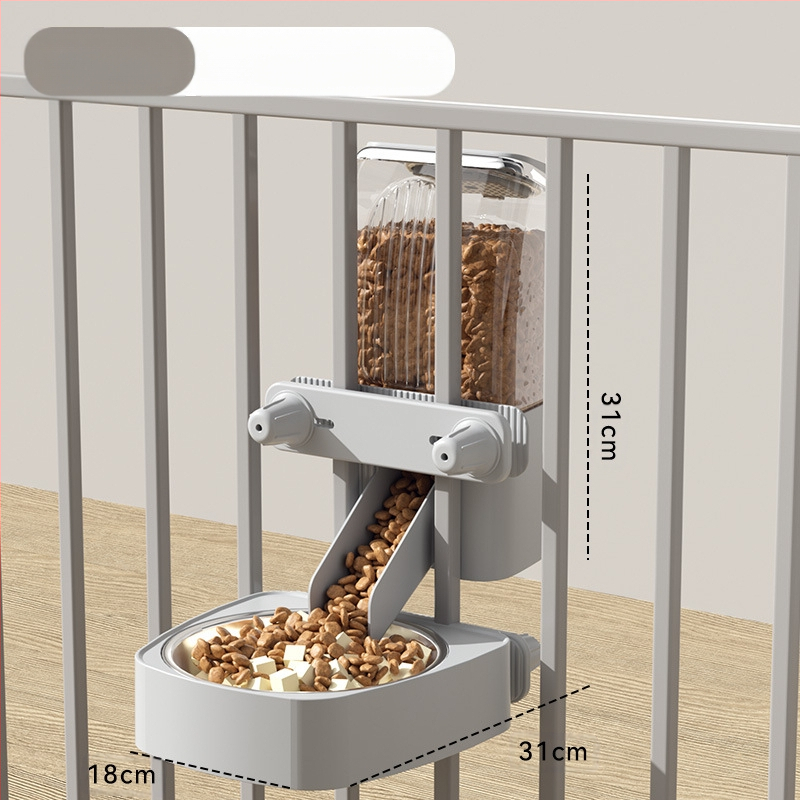 Automaatne kassisöötja koertele iseteeninduslik söötmismasin hulgimüügis kassikauss, kauss, kauss, koputusvastane rippuv lemmikloomatarvete komplekt