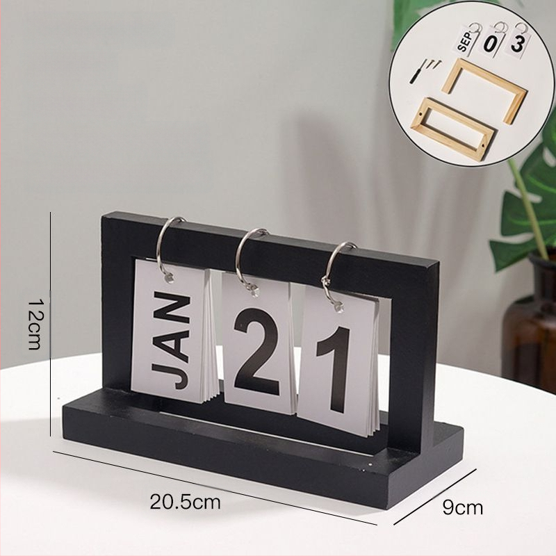 Uus loominguline lauakalender, tipptasemel loenduriga püsiv kalender, puidust lauakaunistus, kalendrikaunistus