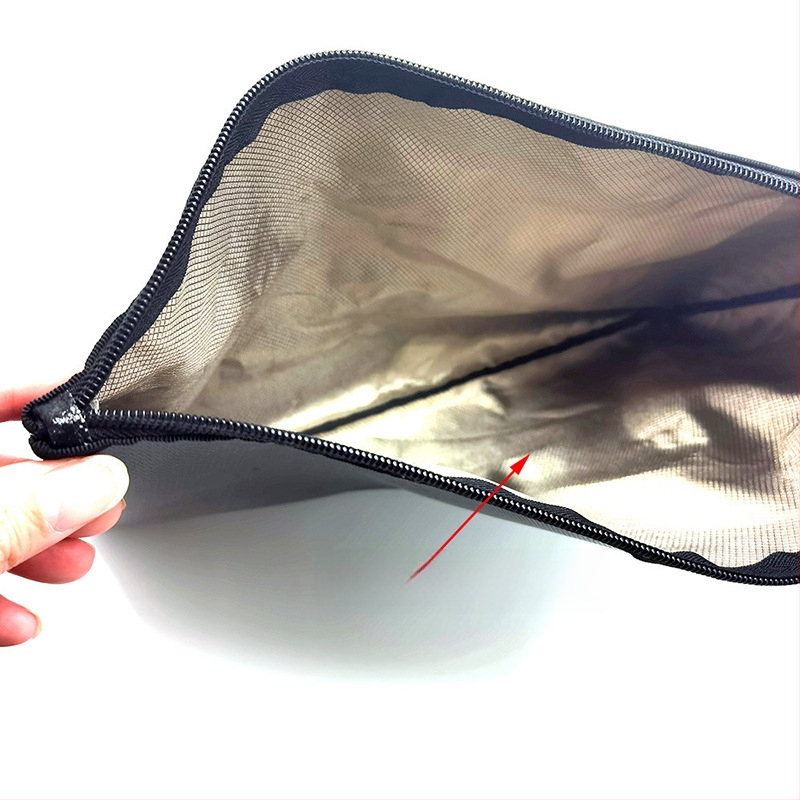 Ugunsdrošs un ūdensnecaurlaidīgs aizsargājošs naudas maisiņš birojam un mājām. Vērtīgu metāla čeku glabāšanas līguma informācijas dokumentu maisiņš.