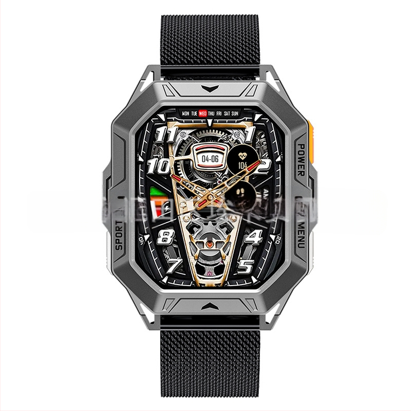 Piiriülene X1Pro nutikell Pulsimõõtja Bluetooth Kõne Kompass Baromeetriline rõhk Hääleassistent Sammulugeja Spordikell