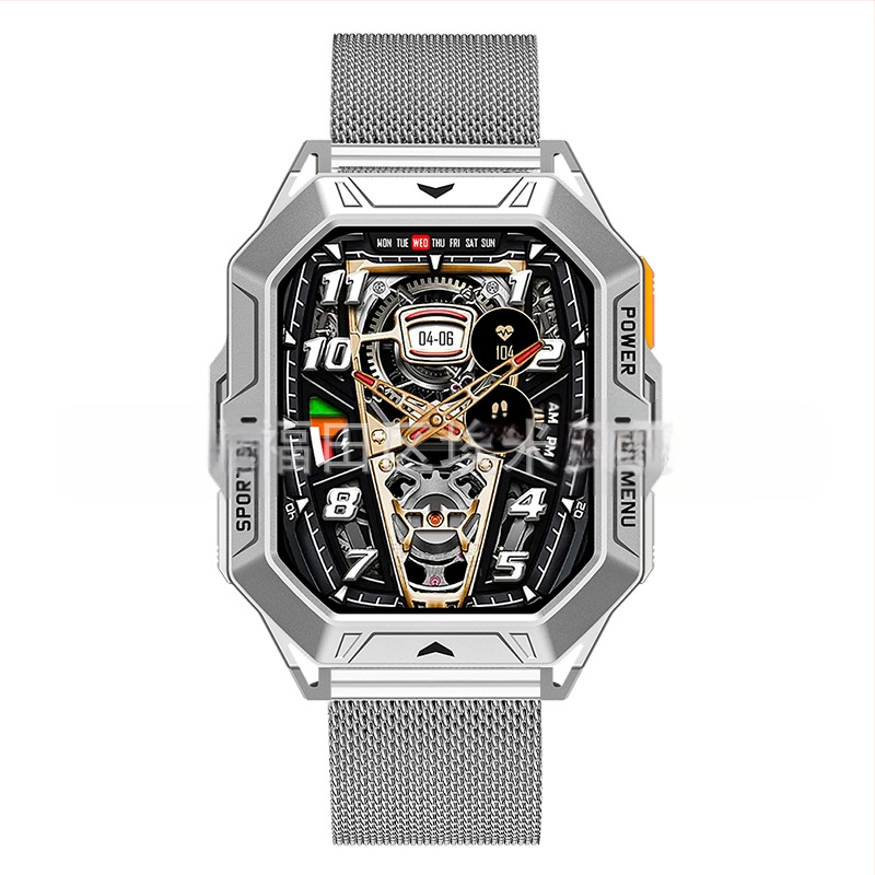 Piiriülene X1Pro nutikell Pulsimõõtja Bluetooth Kõne Kompass Baromeetriline rõhk Hääleassistent Sammulugeja Spordikell