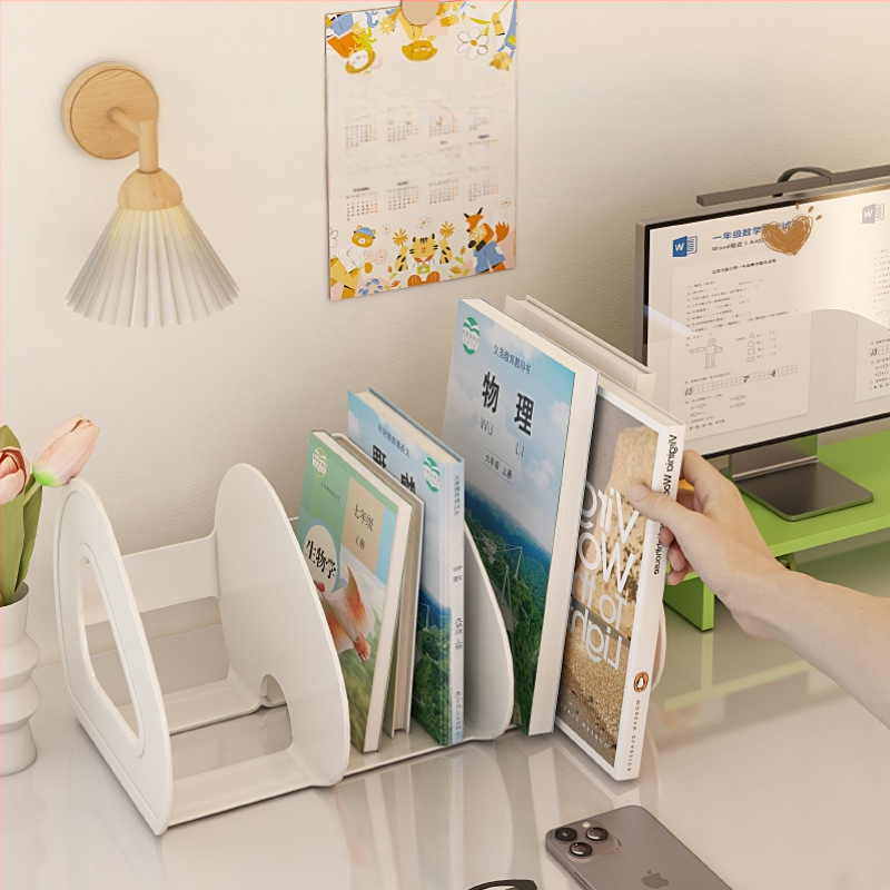 Επιτραπέζιο κουτί αποθήκευσης βιβλιοθήκης διαφανές βιβλίο φοιτητών γραφείου διαχωριστικό ακρυλικό στυλό θήκη αποθήκευσης ράφι