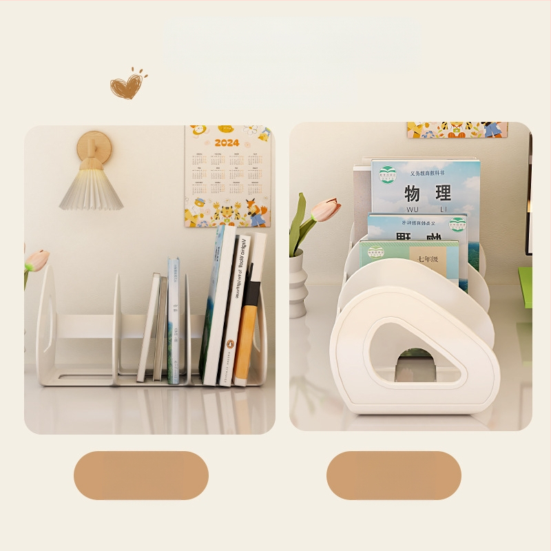 Επιτραπέζιο κουτί αποθήκευσης βιβλιοθήκης διαφανές βιβλίο φοιτητών γραφείου διαχωριστικό ακρυλικό στυλό θήκη αποθήκευσης ράφι