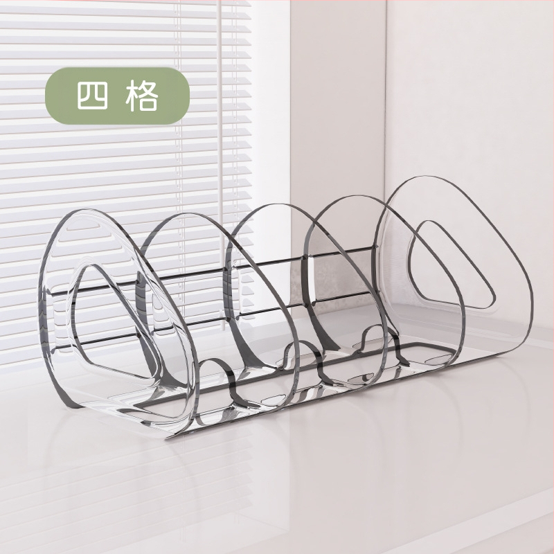 Επιτραπέζιο κουτί αποθήκευσης βιβλιοθήκης διαφανές βιβλίο φοιτητών γραφείου διαχωριστικό ακρυλικό στυλό θήκη αποθήκευσης ράφι