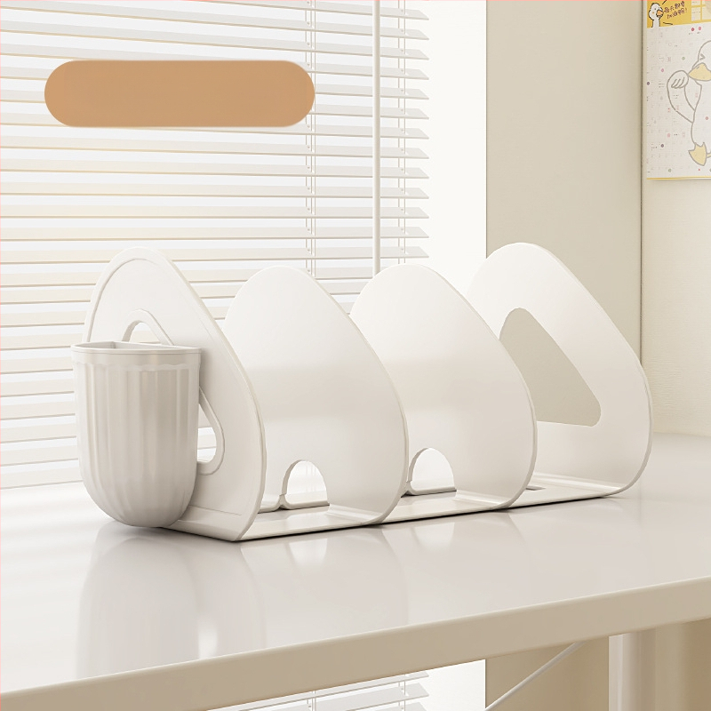 Επιτραπέζιο κουτί αποθήκευσης βιβλιοθήκης διαφανές βιβλίο φοιτητών γραφείου διαχωριστικό ακρυλικό στυλό θήκη αποθήκευσης ράφι