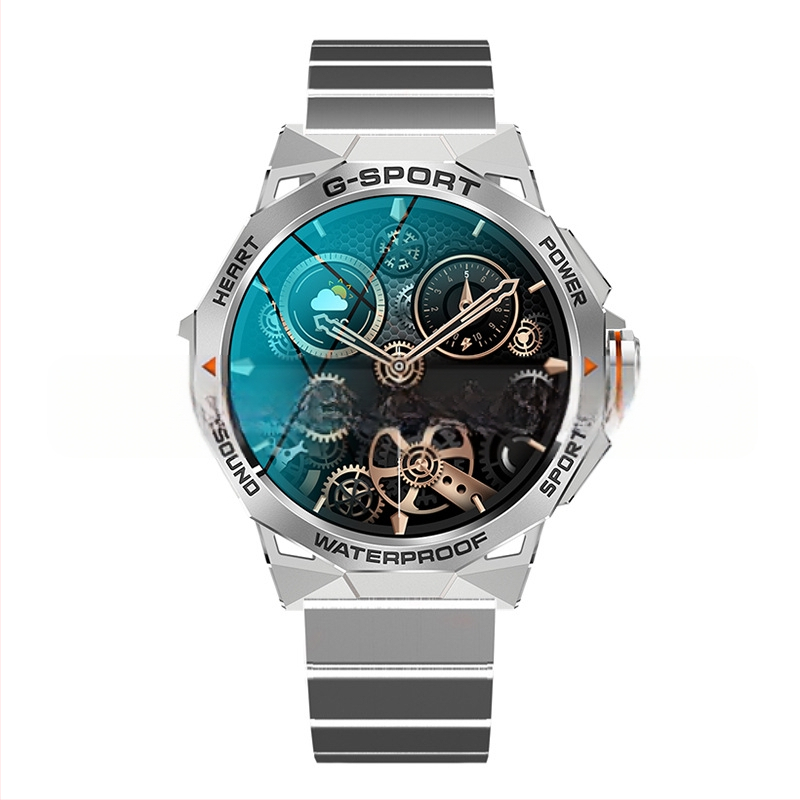 Piiriülene K62 nutikell Amoled ekraaniga Bluetooth-kõne häälassistent sammude lugemisega moodne välistingimustes kasutatav spordikell