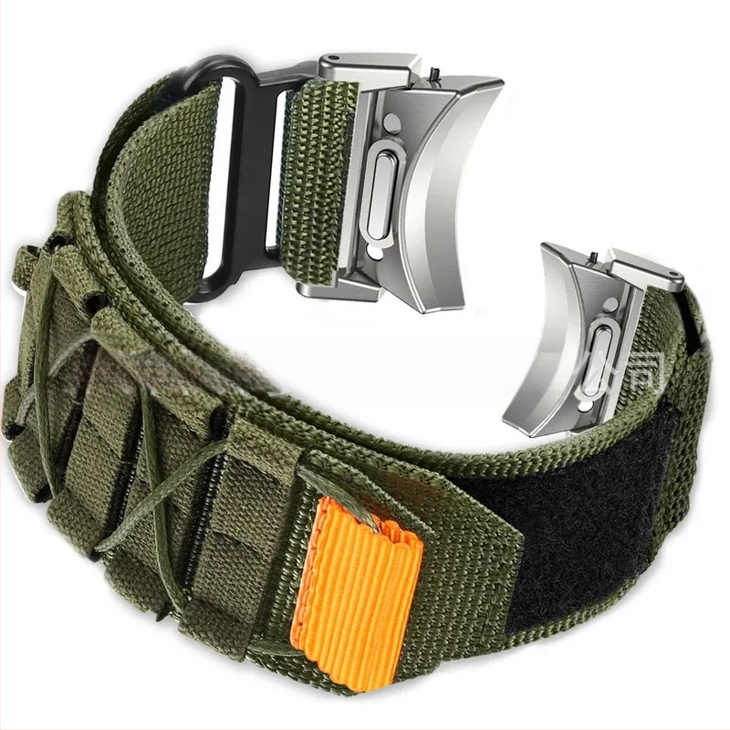 Samsung Watch 6/6c gombos gyorskioldós szíjjal, tépőzáras nejlonszíjjal, 4c/5pro sport csuklópánttal.