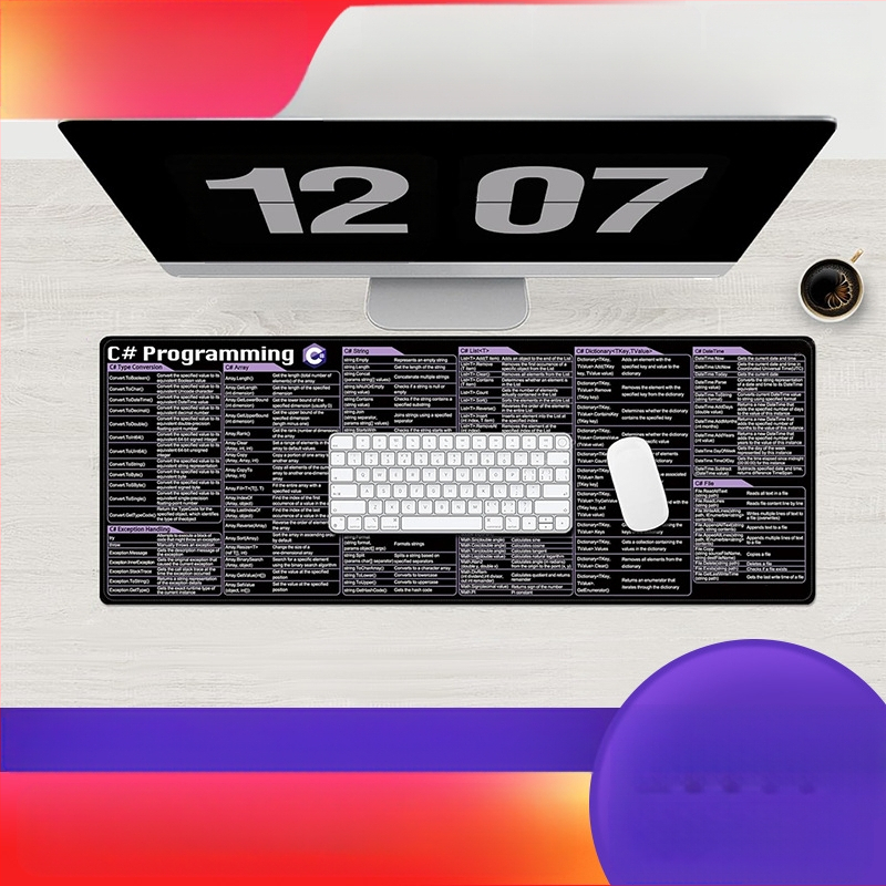 Piiriülene C# C++Py koodiga ingliskeelne hiirematt Mugav kontorikulumis- ja mustuskindel arvuti IP Euroopa ja Ameerika välismaine populaarne mudel