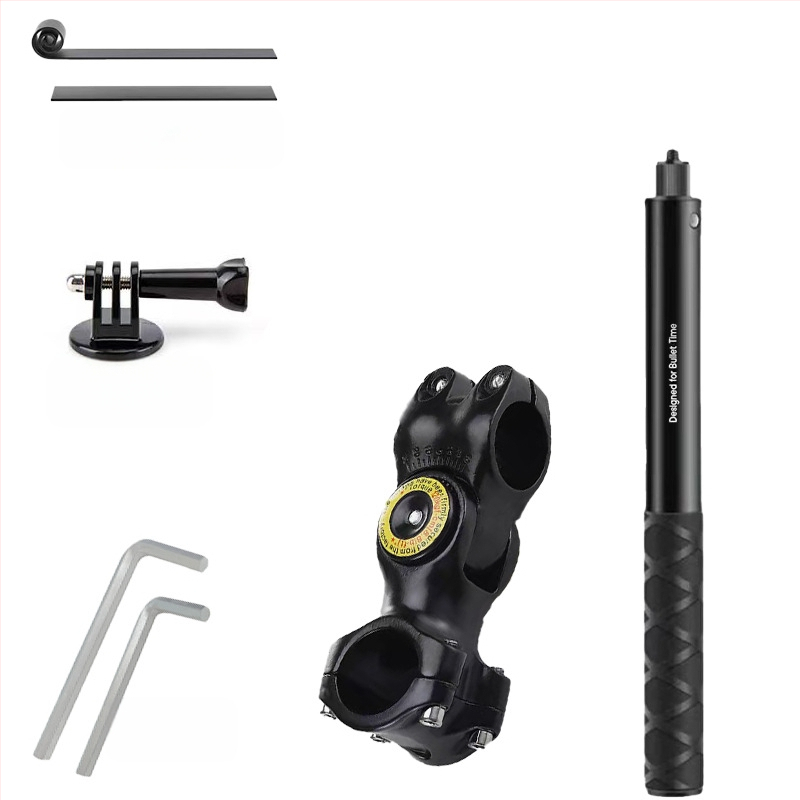 Mootorratta mägirattasõidu võtteklamber esimese isiku nägemisega Insta360 spordikaamera pikendusvarda hülss