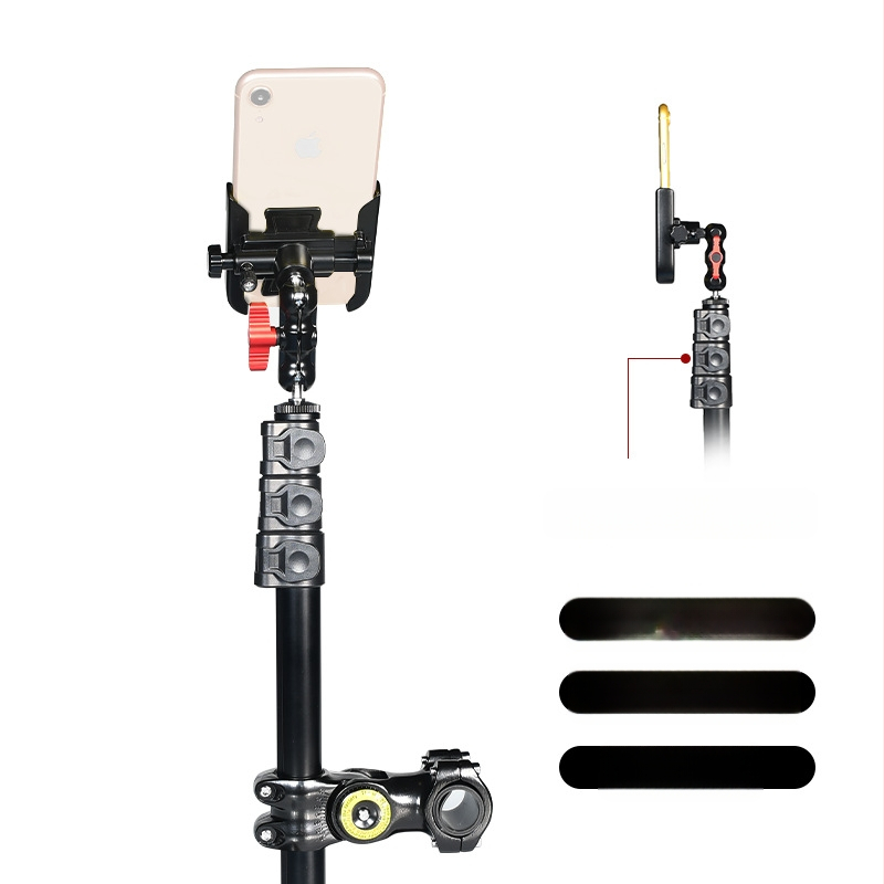 Mootorratta mägirattasõidu võtteklamber esimese isiku nägemisega Insta360 spordikaamera pikendusvarda hülss