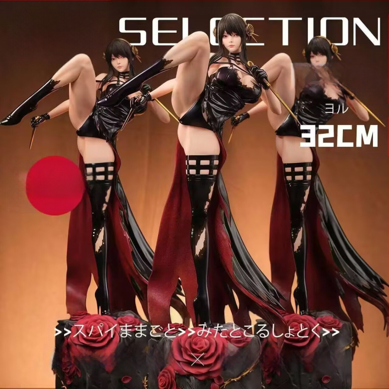 Anime hulgimüük Minu kuningas Hesseba lohistamispüstol must loll figuurimudeli ornament