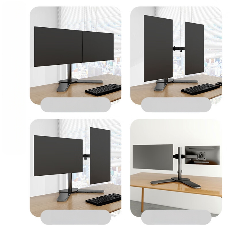 14-27 скоба за дисплей, двоен екран, снаждане, въртяща се компютърна повдигаща телескопична скоба [производител] AliExpress