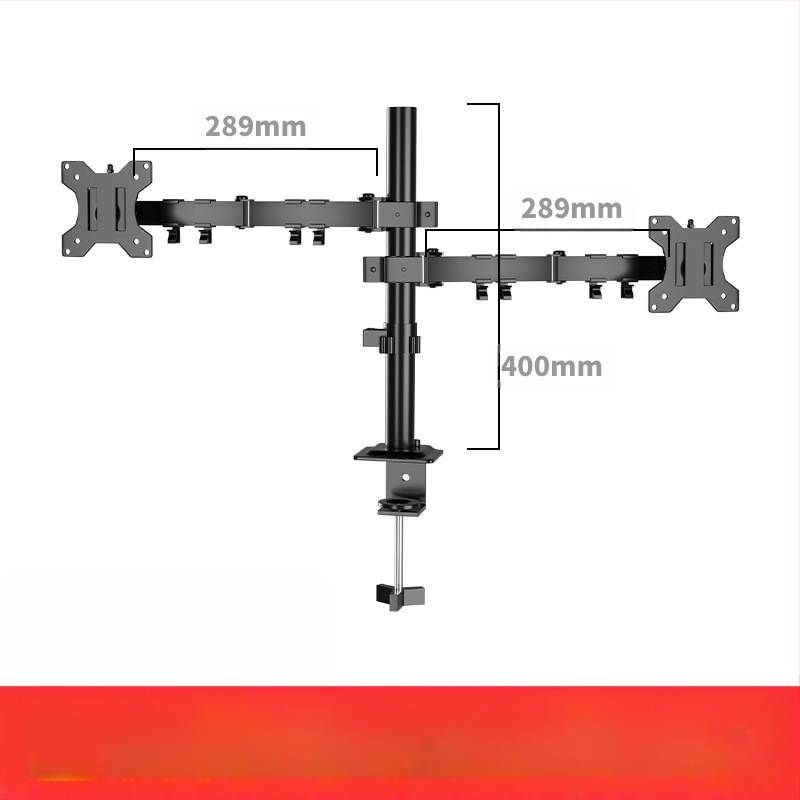 14-27 скоба за дисплей, двоен екран, снаждане, въртяща се компютърна повдигаща телескопична скоба [производител] AliExpress