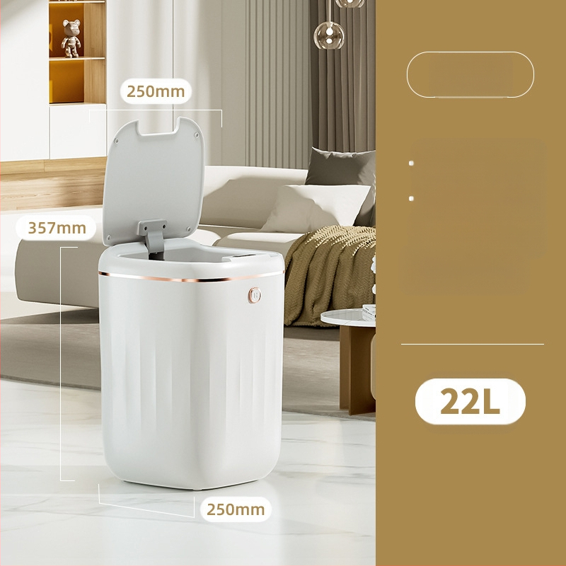 Išmanioji šiukšliadėžė su puikia išvaizda ir automatiniu jutikliu namų vonios kambariui ir virtuvei, didelė su dangčio jutikliu, tarpvalstybinė didmeninė prekyba