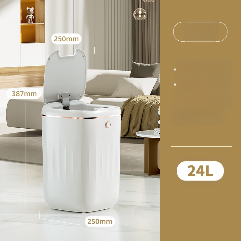 Išmanioji šiukšliadėžė su puikia išvaizda ir automatiniu jutikliu namų vonios kambariui ir virtuvei, didelė su dangčio jutikliu, tarpvalstybinė didmeninė prekyba