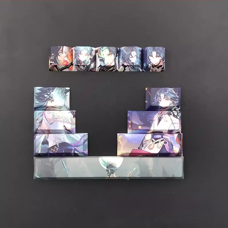 Kreatív kétdimenziós animációs billentyűsapka eredeti magas kulcs kirakós személyiség kulcssapka aranyos lány szél mechanikus billentyűzet billentyűsapka