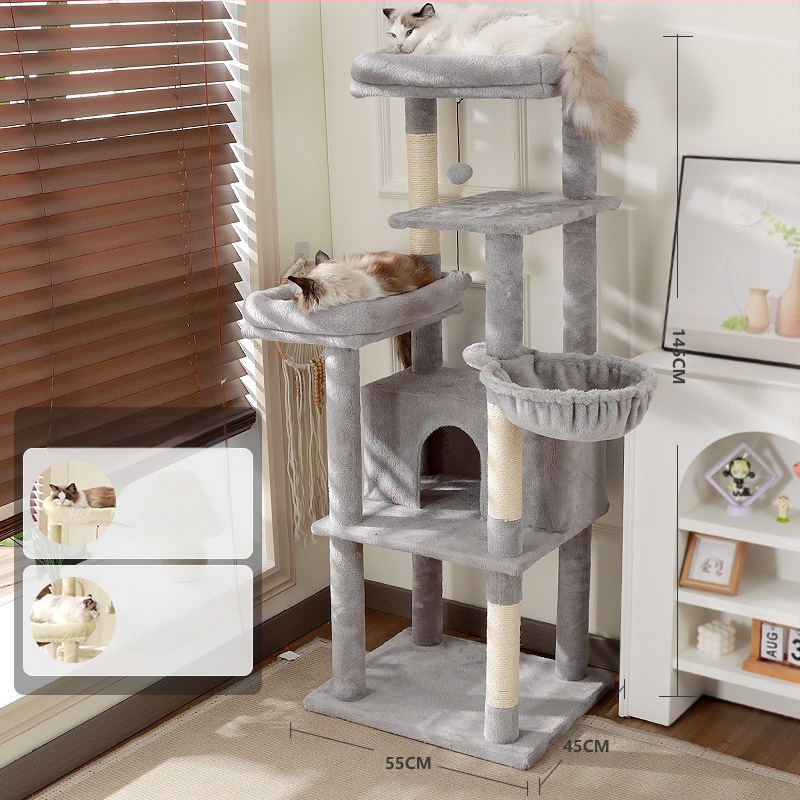 Kačių laipiojimo rėmas, Kačių draskyklė, Kačių lizdas, Integruota erdvės kapsulė, Kačių draskyklė, Kačių medis, Kačių lentyna, Mažas sizalio žaislas, Pristatymas į namus