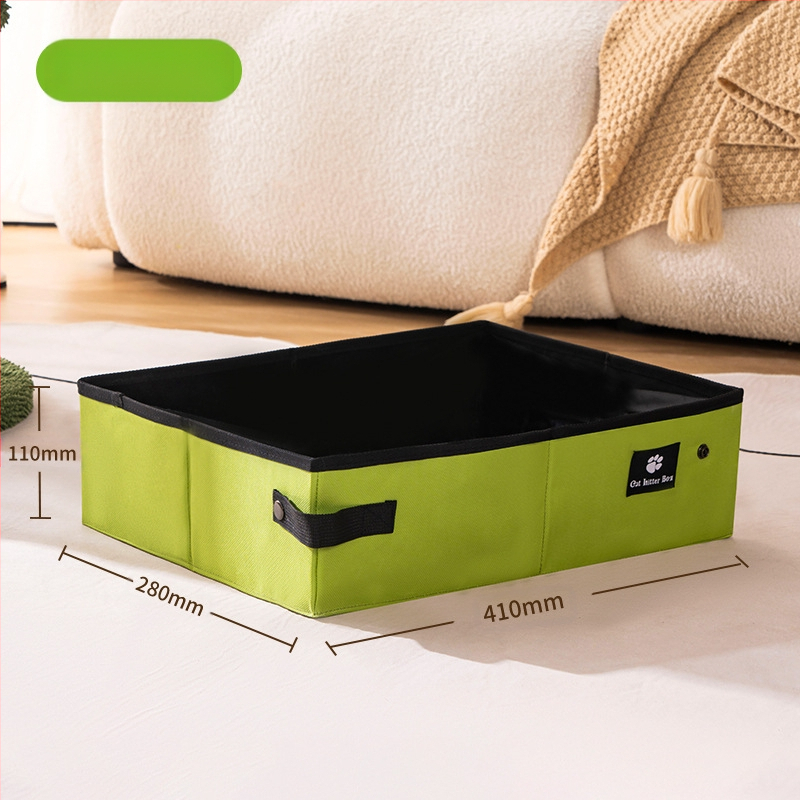 Prijenosna kutija za pijesak za mačke, sklopiva kutija za jednokratnu upotrebu, mačji WC, putna torba za pijesak, mačji pribor