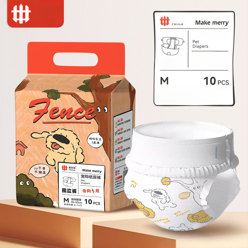 Ühekordsed isaskoerte mähkmed, füsioloogilised püksid, mugavad ja hingavad, lekkekindlad, kergesti imenduvad ja ei pöördosmoosi, sise- ja välistingimustes kasutamiseks