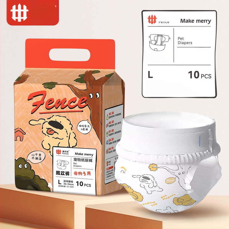 Ühekordsed isaskoerte mähkmed, füsioloogilised püksid, mugavad ja hingavad, lekkekindlad, kergesti imenduvad ja ei pöördosmoosi, sise- ja välistingimustes kasutamiseks