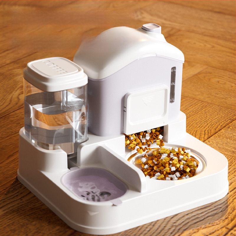 Kassikauss, kassitoidukauss, lumemaja, automaatne söötmisjootur, integreeritud ümberminekuvastane lemmikloomale, kassile, kutsikale, koerale mõeldud riisikauss, topeltkauss