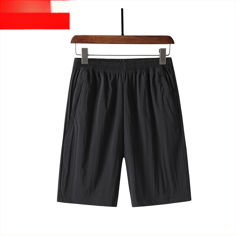 Új rövidnadrág férfi rövidnadrág nyári vékony sportnadrág férfi plus size laza gyorsan száradó lezser rövidített nadrág Férfi Ice Silk