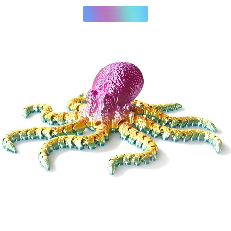 3D printanje hobotnice, igračke s pokretnim zglobom, ukrasnog seta hobotnice, velikog lignja, ukrasnog modela akvarija, hobotnice