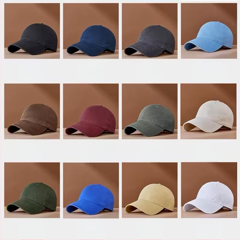 Kohandatud mütsid, pestud puuvill, laiendatud suure peaga pesapallimütsid, tikitud logo trükkimine, eritellimusel valmistatud pehme ülaosaga nokamütsid meestele ja naistele