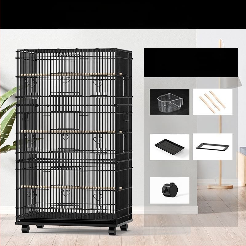 Lu f голяма луксозна клетка за папагал орехче осем тигрова кожа xuanfeng божур клетка за птици развъждане огромен дом