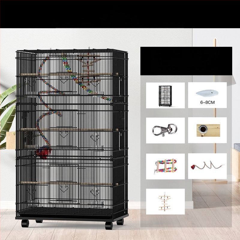 Lu f голяма луксозна клетка за папагал орехче осем тигрова кожа xuanfeng божур клетка за птици развъждане огромен дом