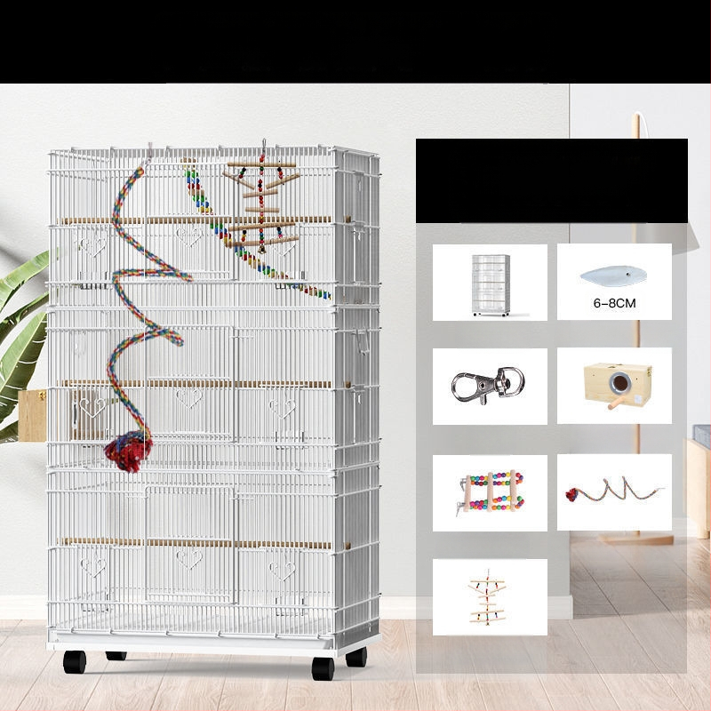 Lu f голяма луксозна клетка за папагал орехче осем тигрова кожа xuanfeng божур клетка за птици развъждане огромен дом