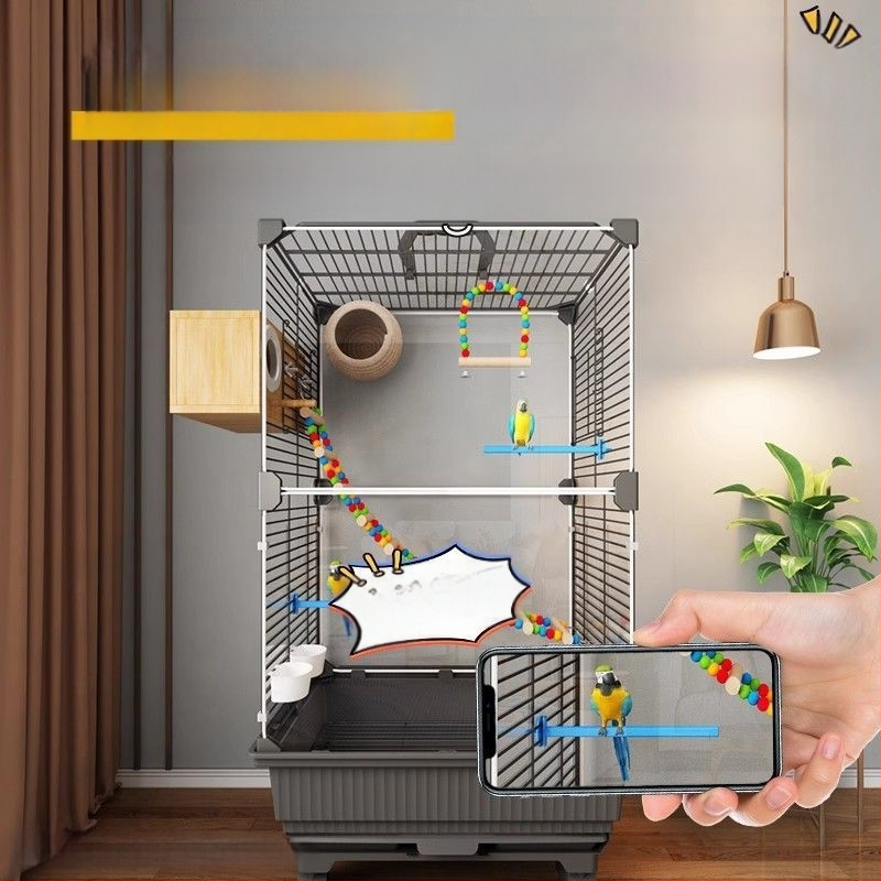 Putnu būris, papagaiļa būris, Bage, Xuanfeng, tīģera āda, īpaša, liela villa, izšūšana, peonija, mazs, saules putnu būris, mājsaimniecība