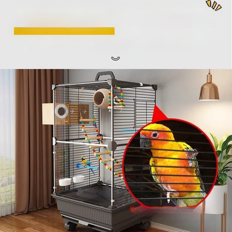 Putnu būris, papagaiļa būris, Bage, Xuanfeng, tīģera āda, īpaša, liela villa, izšūšana, peonija, mazs, saules putnu būris, mājsaimniecība