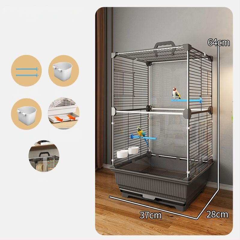 Putnu būris, papagaiļa būris, Bage, Xuanfeng, tīģera āda, īpaša, liela villa, izšūšana, peonija, mazs, saules putnu būris, mājsaimniecība