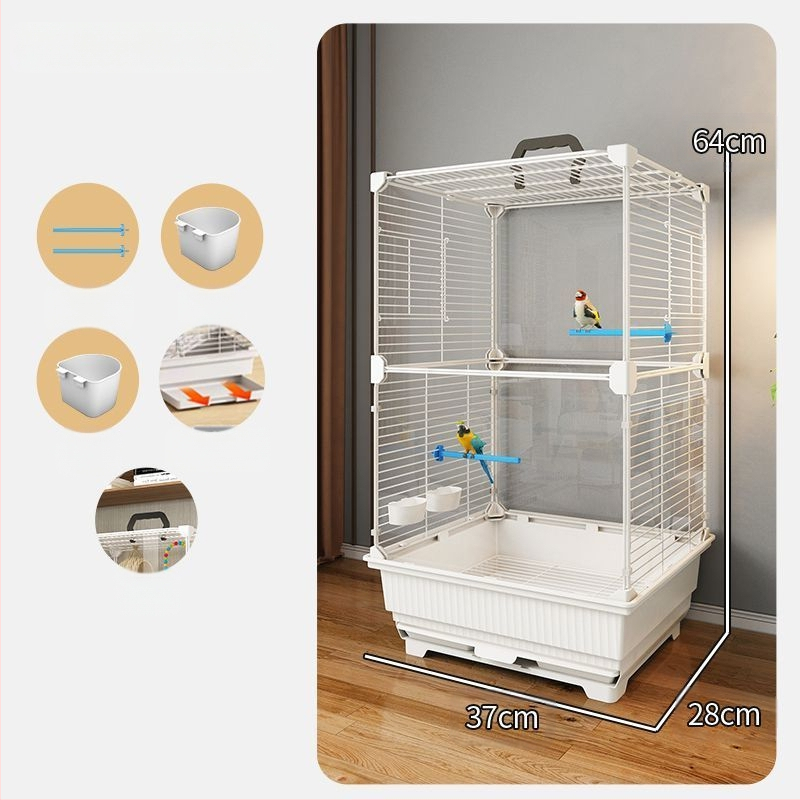 Putnu būris, papagaiļa būris, Bage, Xuanfeng, tīģera āda, īpaša, liela villa, izšūšana, peonija, mazs, saules putnu būris, mājsaimniecība