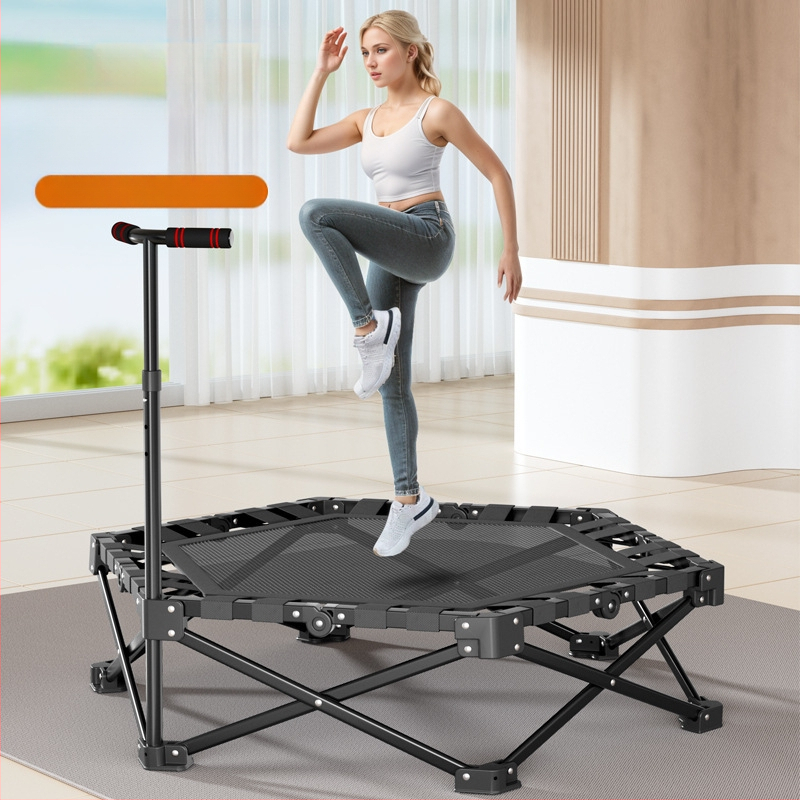 Vieno paspaudimo sulankstomas batutas namams, Vaikiškas batutas, Šokinėjimo lova kūdikiams, Namų fitneso įranga, Sulankstomas batutas