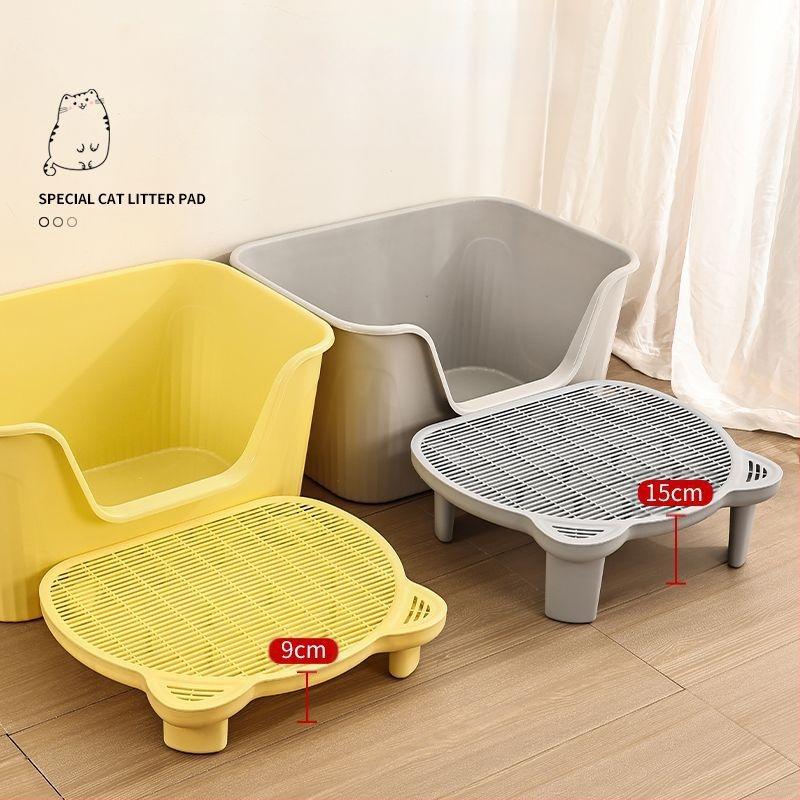 Macskaalom szőnyeg az alom kihordásának megakadályozására, kétrétegű alomkezelő szőnyeg, macska WC lábbedörzsölő, alomkezelő asztal, macskaalom doboz, emelt macska kisállat fa