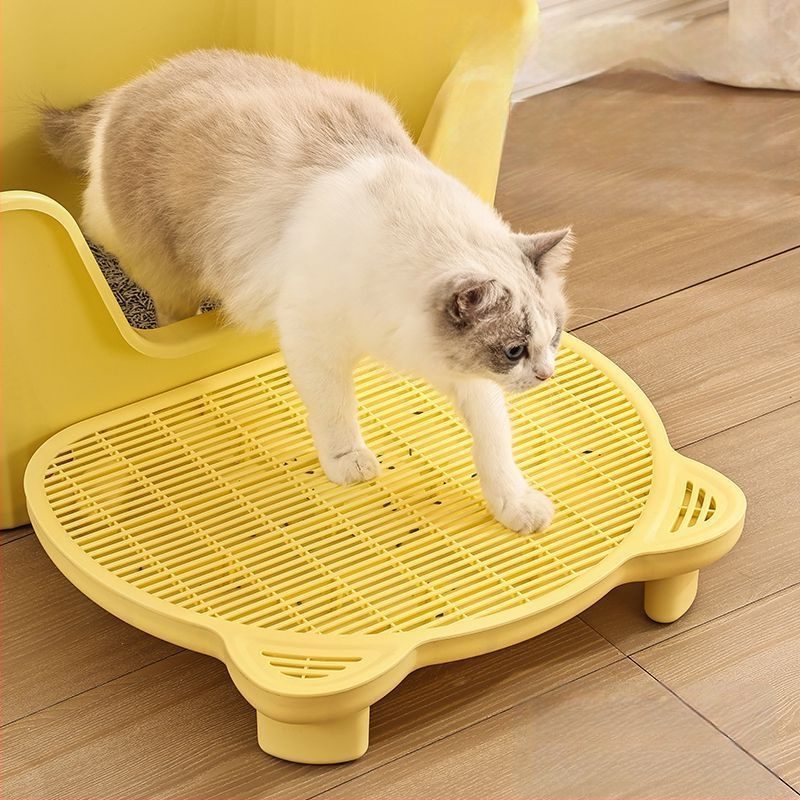 Macskaalom szőnyeg az alom kihordásának megakadályozására, kétrétegű alomkezelő szőnyeg, macska WC lábbedörzsölő, alomkezelő asztal, macskaalom doboz, emelt macska kisállat fa