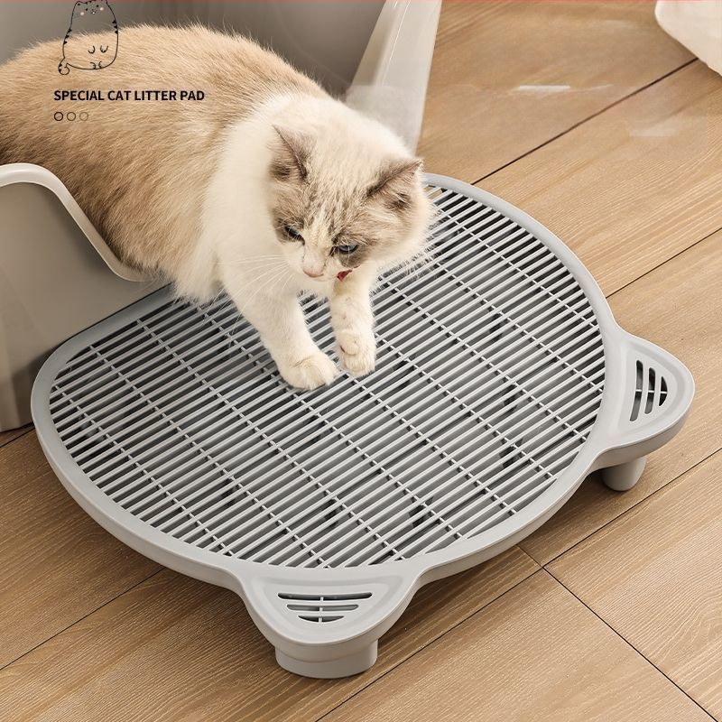 Macskaalom szőnyeg az alom kihordásának megakadályozására, kétrétegű alomkezelő szőnyeg, macska WC lábbedörzsölő, alomkezelő asztal, macskaalom doboz, emelt macska kisállat fa