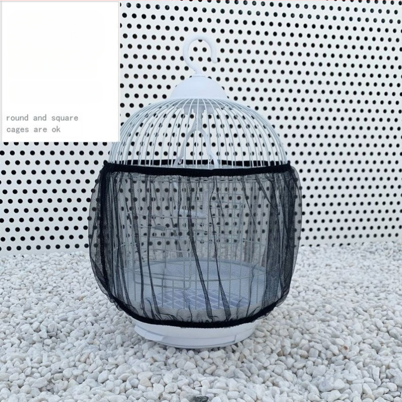 Madárkalitka fröccsenésgátló takaró Madárkalitka szövettakaró kalitka ruhatakarók Madártakaró géztakaró kalitka fröccsenésgátló háló légáteresztő húzózsinóros teljes értékű