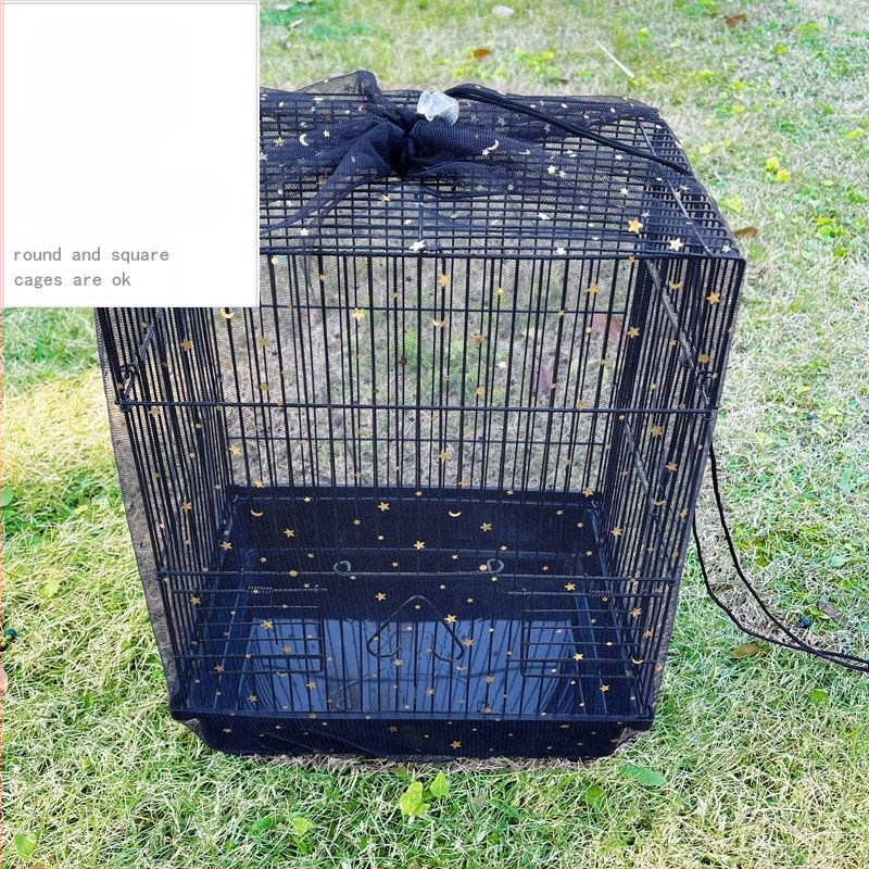 Madárkalitka fröccsenésgátló takaró Madárkalitka szövettakaró kalitka ruhatakarók Madártakaró géztakaró kalitka fröccsenésgátló háló légáteresztő húzózsinóros teljes értékű