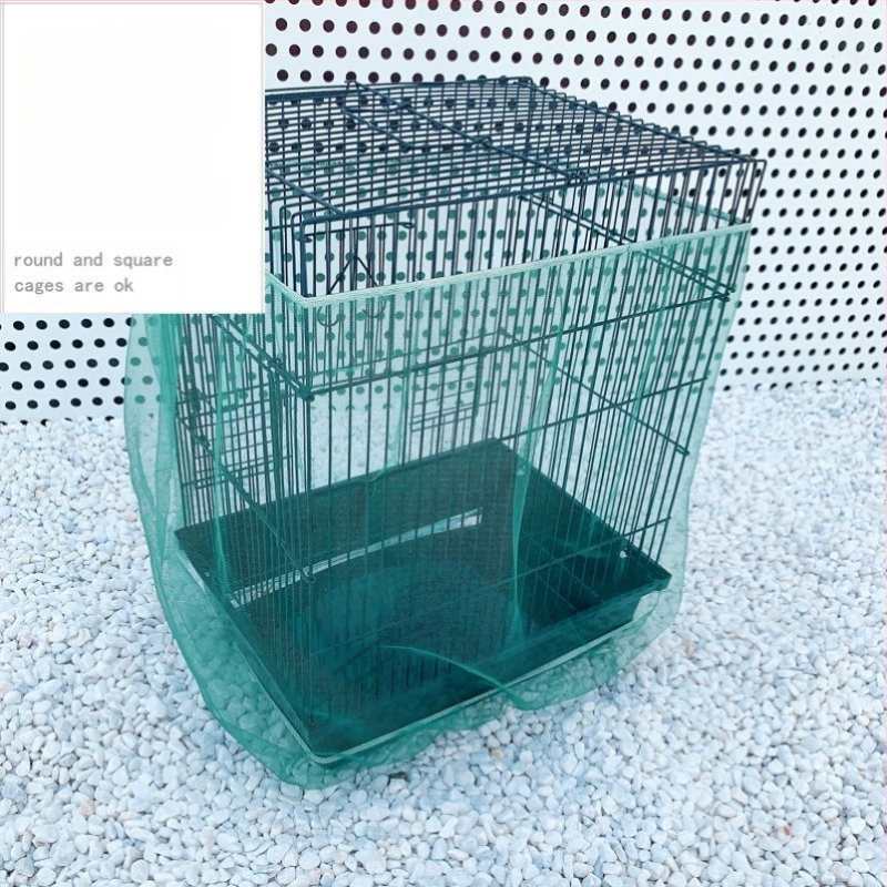 Madárkalitka fröccsenésgátló takaró Madárkalitka szövettakaró kalitka ruhatakarók Madártakaró géztakaró kalitka fröccsenésgátló háló légáteresztő húzózsinóros teljes értékű