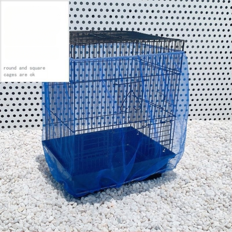 Madárkalitka fröccsenésgátló takaró Madárkalitka szövettakaró kalitka ruhatakarók Madártakaró géztakaró kalitka fröccsenésgátló háló légáteresztő húzózsinóros teljes értékű