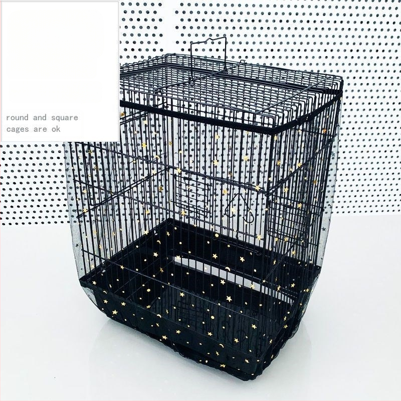 Madárkalitka fröccsenésgátló takaró Madárkalitka szövettakaró kalitka ruhatakarók Madártakaró géztakaró kalitka fröccsenésgátló háló légáteresztő húzózsinóros teljes értékű