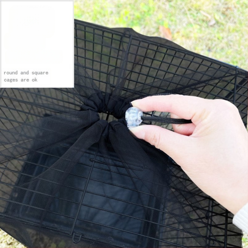 Madárkalitka fröccsenésgátló takaró Madárkalitka szövettakaró kalitka ruhatakarók Madártakaró géztakaró kalitka fröccsenésgátló háló légáteresztő húzózsinóros teljes értékű