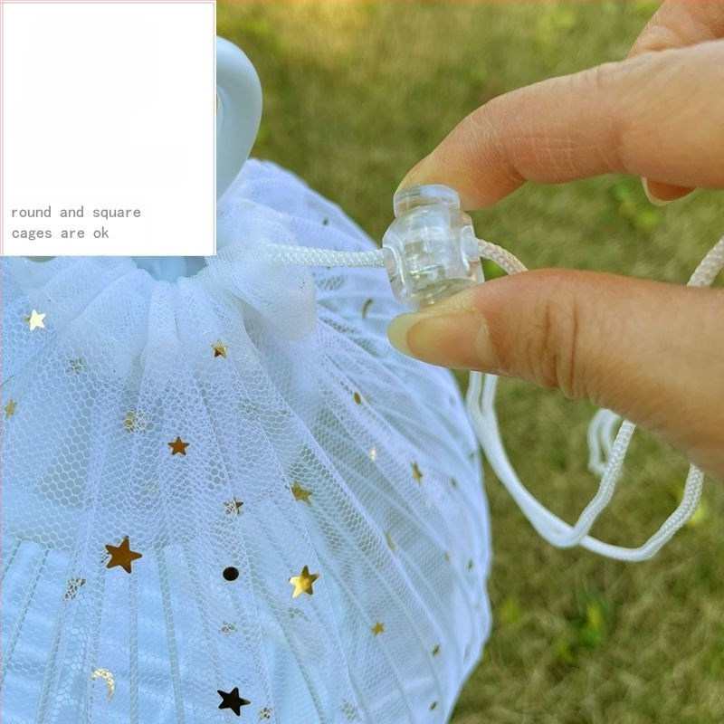 Madárkalitka fröccsenésgátló takaró Madárkalitka szövettakaró kalitka ruhatakarók Madártakaró géztakaró kalitka fröccsenésgátló háló légáteresztő húzózsinóros teljes értékű