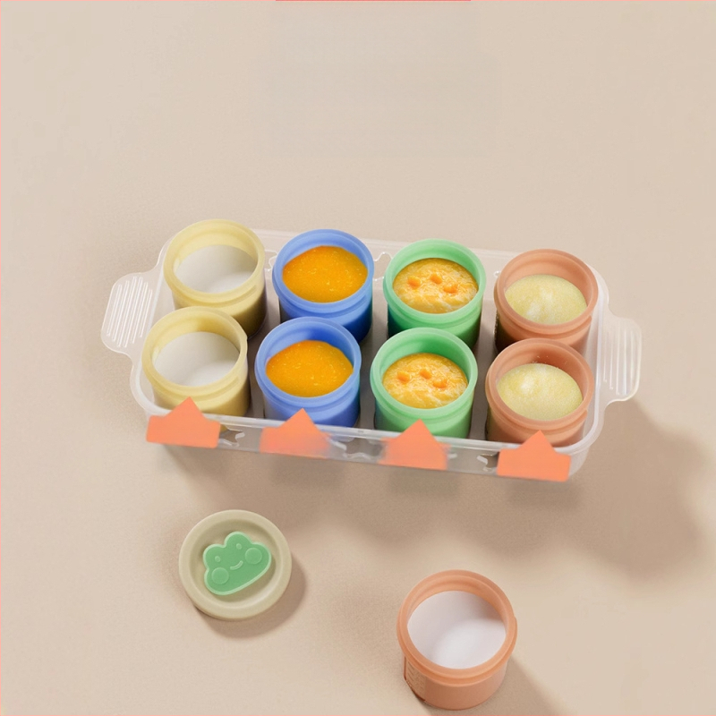 Silikoonist ühekordne kastmekarp, toidulisandite karp, imikutoidu hoiustamine, aurutusvorm, toidulisandite kauss, kaasaskantav dipikaste