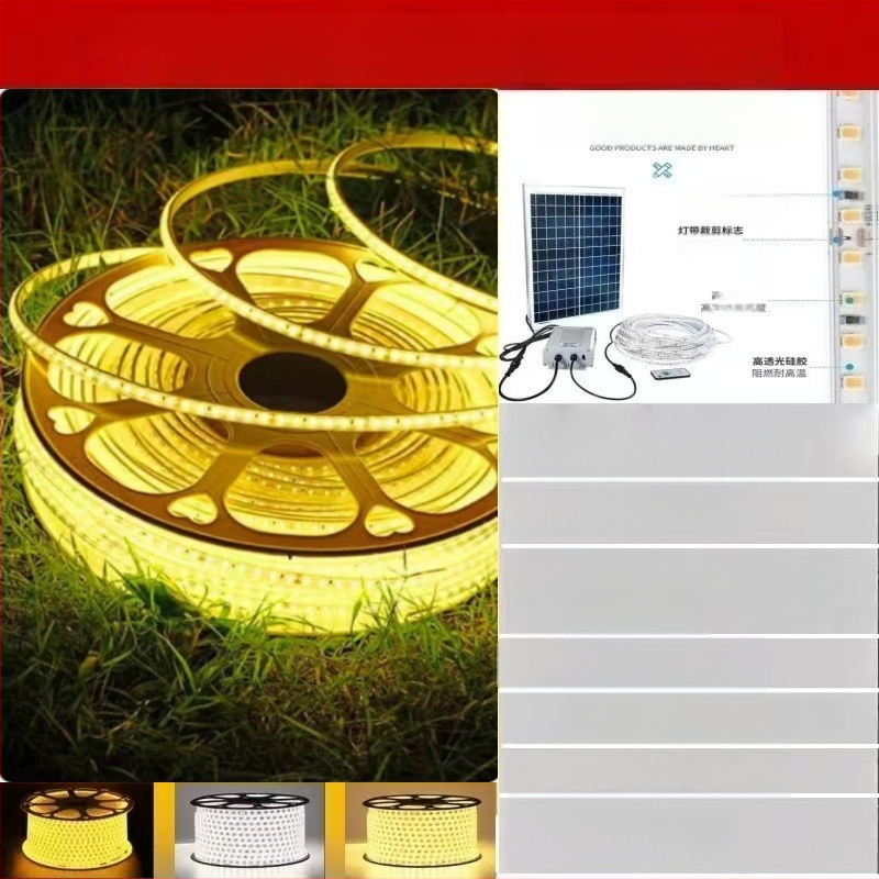 Uus päikesevalgusti välistingimustes kasutatava veekindla üliereda sisehoovi rõdu aia atmosfäärivalgusega villa räästa LED-valgusribaga