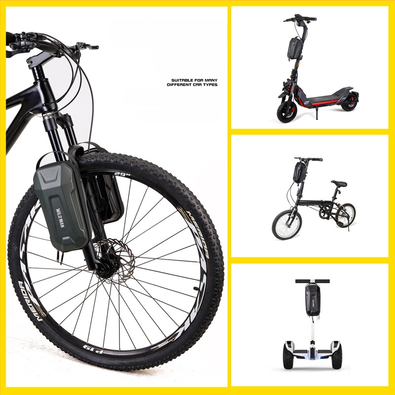 WILD MAN Elektromos Roller EVA Keményhéj Gyorskioldós Akasztótáska Fejtáska Összecsukható Elektromos Kerékpár Fejtáska